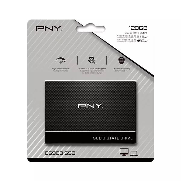Unidad De Estado Sólido Ssd Pny Cs900 120 Gb 2,5"