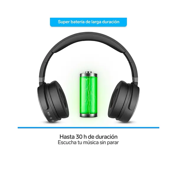 Audífonos Bluetooth* Con Batería De Hasta 30 H