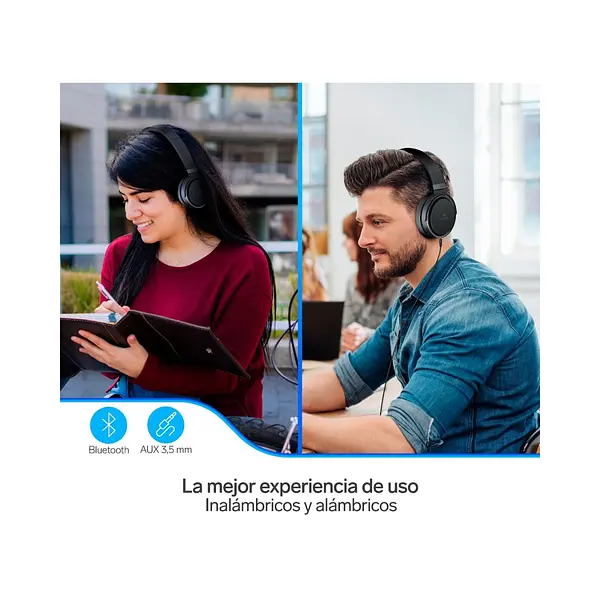 Audífonos Bluetooth* Con Batería De Hasta 30 H