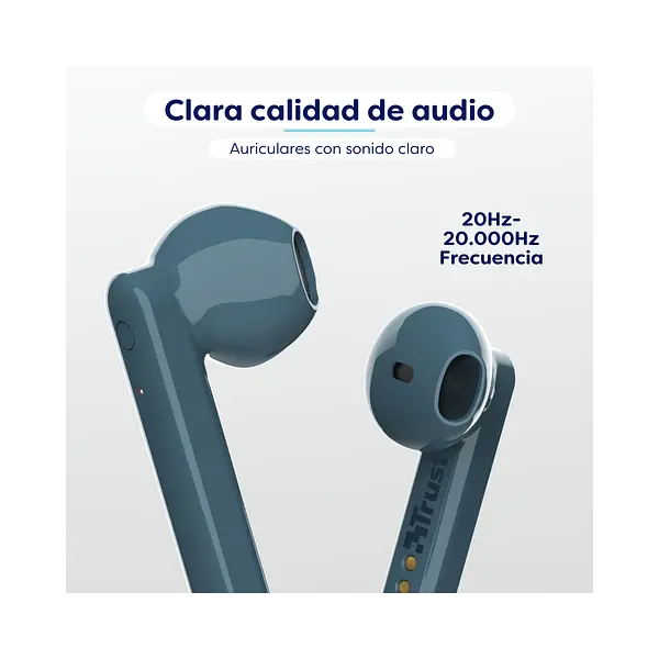 Audífonos Bluetooh Touch Trust Azul
