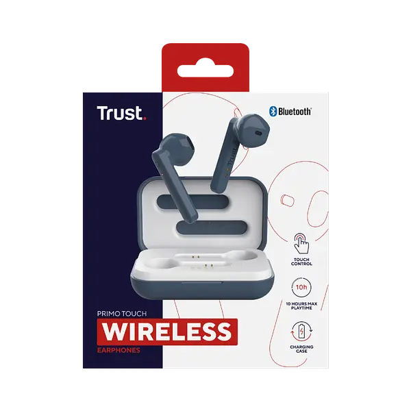 Audífonos Bluetooh Touch Trust Azul