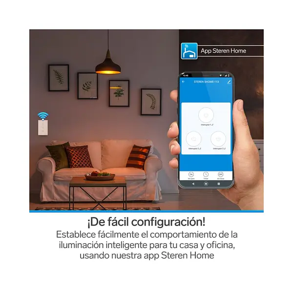 Apagador Triple Wi-Fi (Sin Neutro)