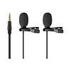 Micrófono Doble De Solapa Con Plug 3,5 Mm