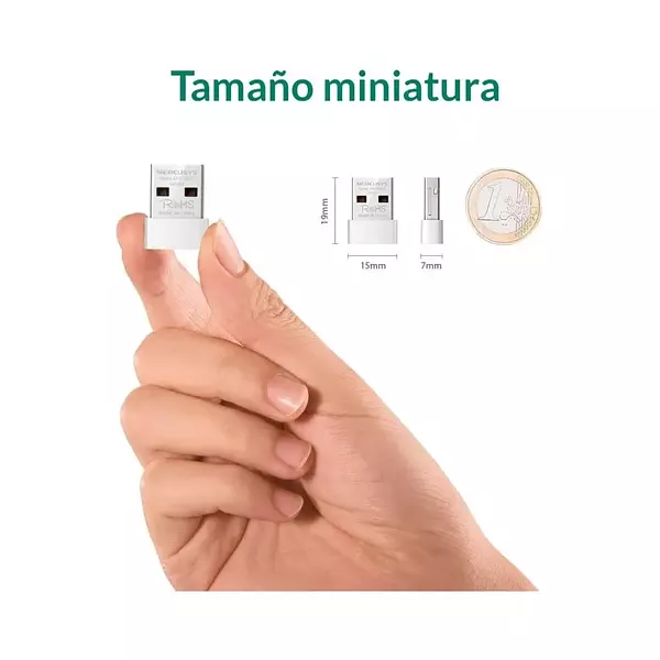 Adaptador Usb Nano Inalámbrico N150 Mercusys