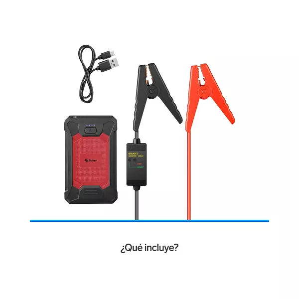 Arrancador Para Auto Compacto, Power Bank Y Linterna Led