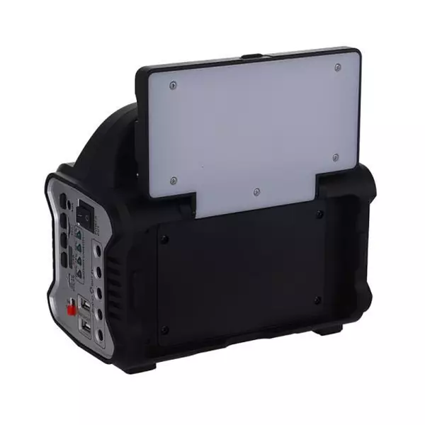 Parlante Nns Ns90ls Panel Solar + 4 Bombillos + 2 Lintenas