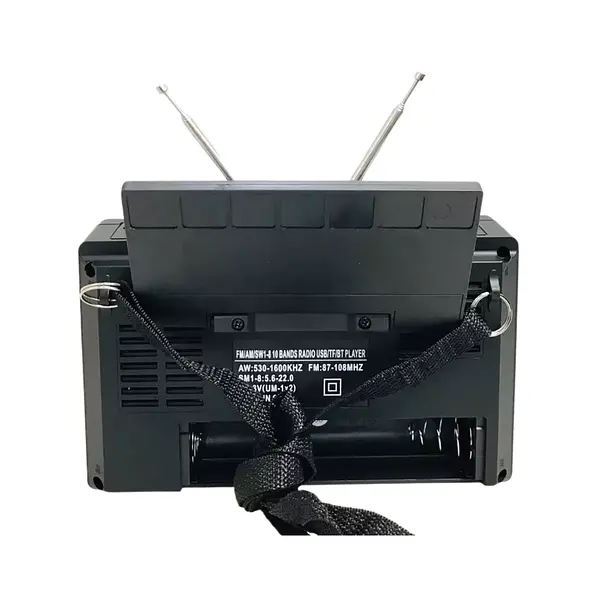 Parlante Nns Ns2028s Panel Solar + 1 Bombillo Am/Fm