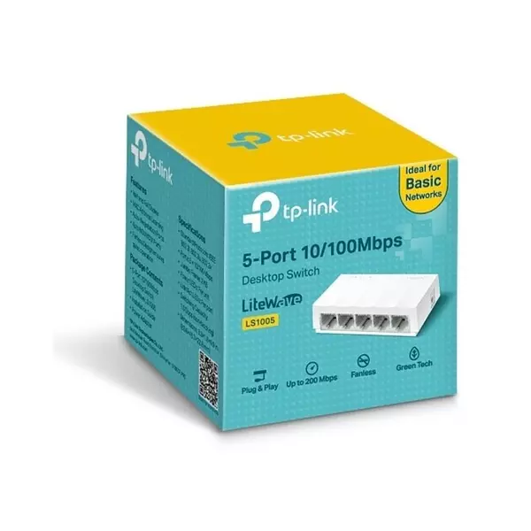 Switch Tp Link De Escritorio De 5 Puerto 10/100 Rj45