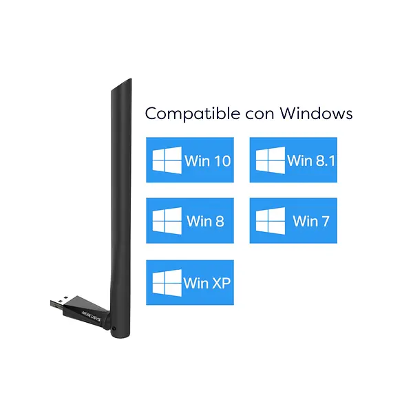 Adaptador Mercusys Usb De Banda Dual Inalámbrico Ac650