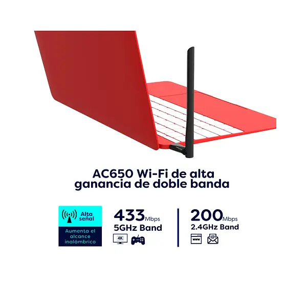 Adaptador Mercusys Usb De Banda Dual Inalámbrico Ac650