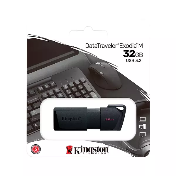 Memoria Usb Kingston 32gb 3.2 Gen 1 Datatrabeler Exodia M Bl
