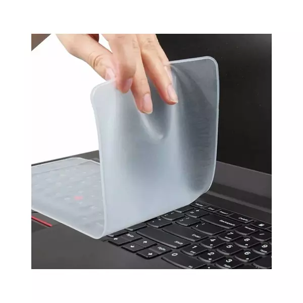 Protector De Teclado Para Portátil En Silicona Transparente De 14"