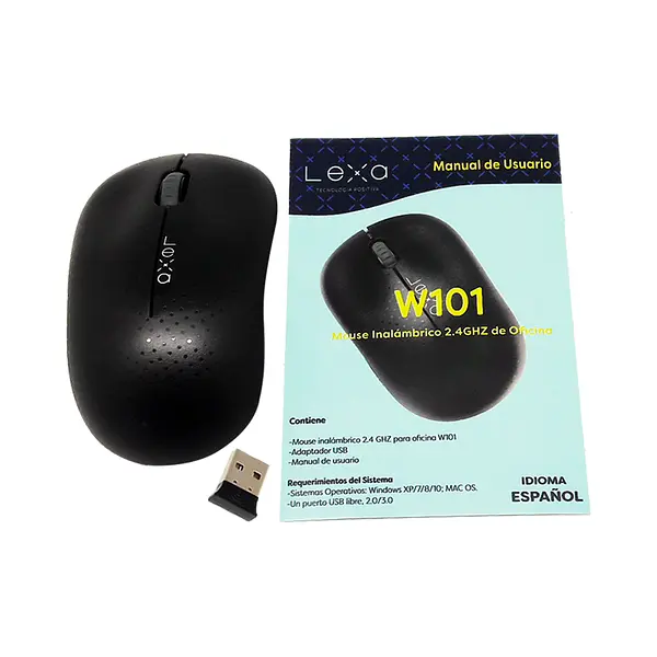 Mouse Inalámbrico W101 Lexa