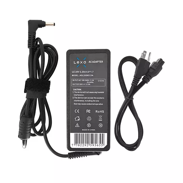 Cargador Para Portátil Lenovo 20v 2.25a Punta 4,0 * 1,7 Mm