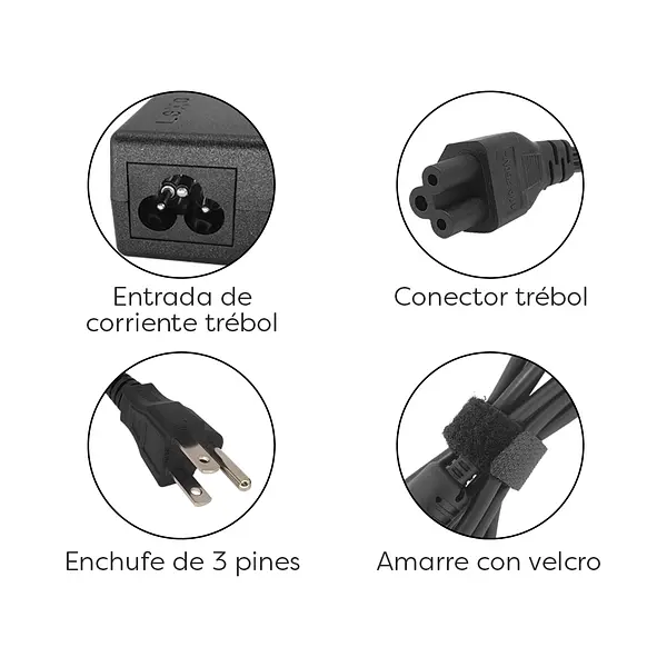 Cargador Para Portátil Lenovo 20v 2.25a Punta 4,0 * 1,7 Mm