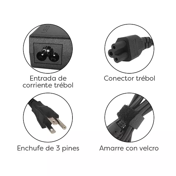 Cargador Para Portátil Hp 18,5v 3,5a Punta 7,4 * 5,0 Mm