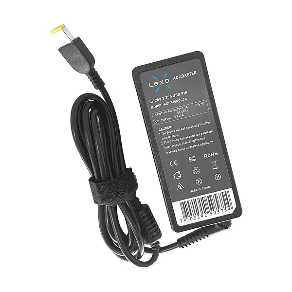 Cargador Para Portátil Lenovo 20v 2.25a Usb Pin