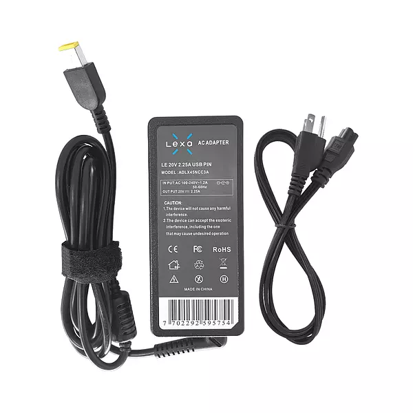 Cargador Para Portátil Lenovo 20v 2.25a Usb Pin