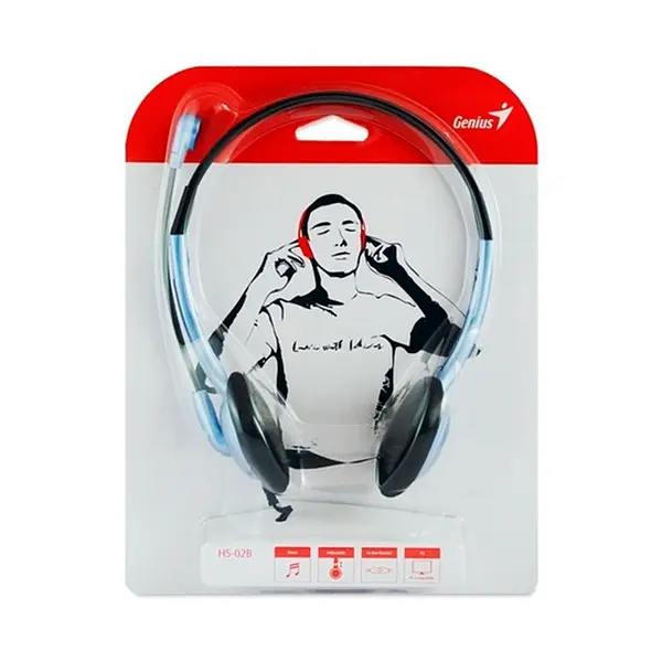 Audífonos Hs02b Diadema Micrófono Genius
