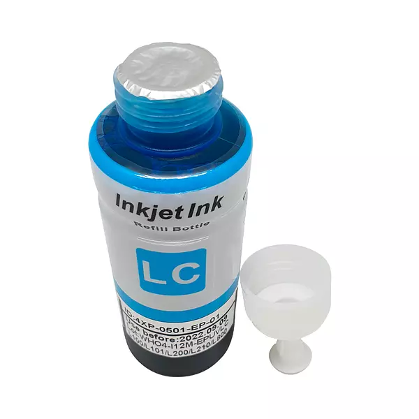 Tinta Light Cyan Para Impresora Epson Genérica X 100ml L800/