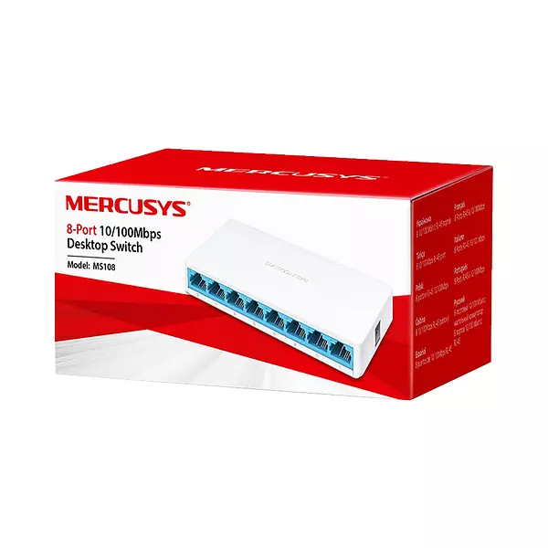 Switch 8 Puertos Mercurys Ms108