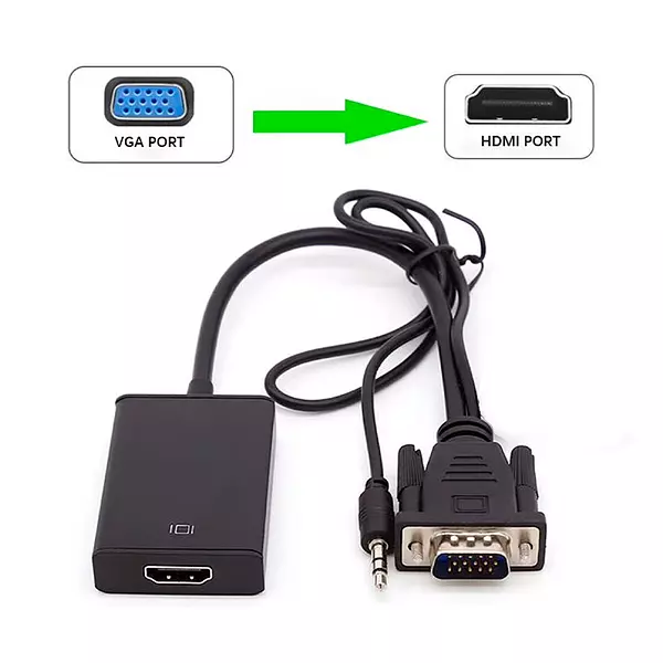 Adaptador Vga + Audio A Hdmi