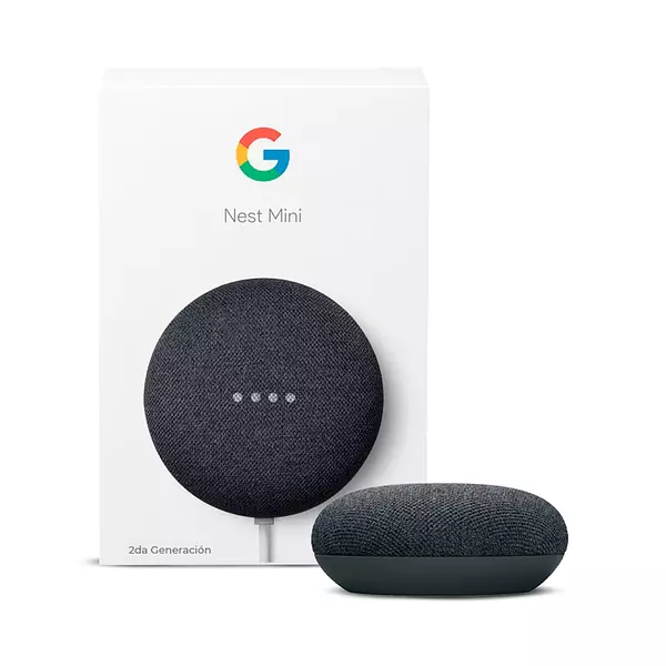 Asistente De Voz Google Nest Mini 2da Gen Negro