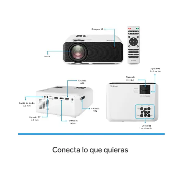 Proyector Multimedia Hd De 7000 Lúmenes