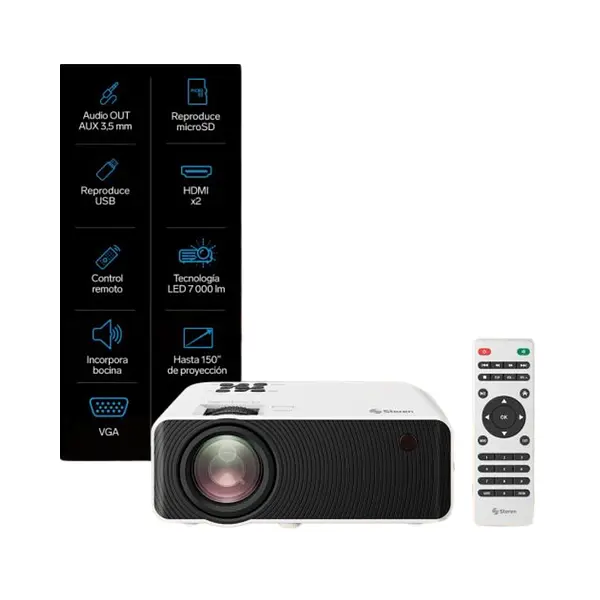 Proyector Multimedia Hd De 7000 Lúmenes