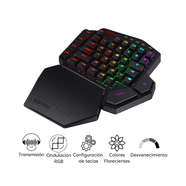 Teclado Lateral K585 Rgb Mecánico Redragon