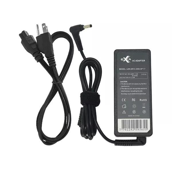 Cargador Para Portátil Lenovo 20v 2.25a Punta 4,0 * 1,7 Mm