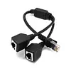 Cable Adaptador De Red Rj45, Macho A 2 Conectores Hembra