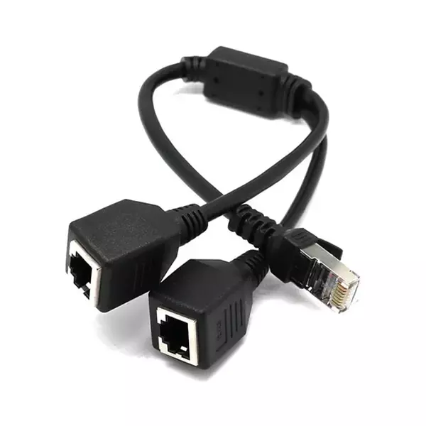Cable Adaptador De Red Rj45, Macho A 2 Conectores Hembra