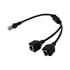 Cable Adaptador De Red Rj45, Macho A 2 Conectores Hembra