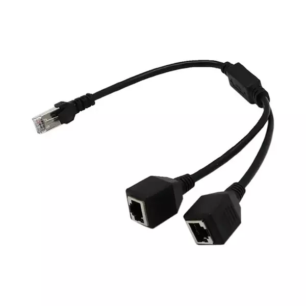 Cable Adaptador De Red Rj45, Macho A 2 Conectores Hembra