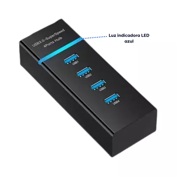 Hub Type C A Usb 4 Puertos