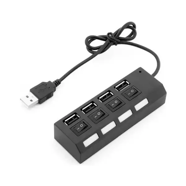 Hub Switch 4 Puertos Usb Velocidad 2.0