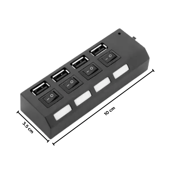 Hub Switch 4 Puertos Usb Velocidad 2.0