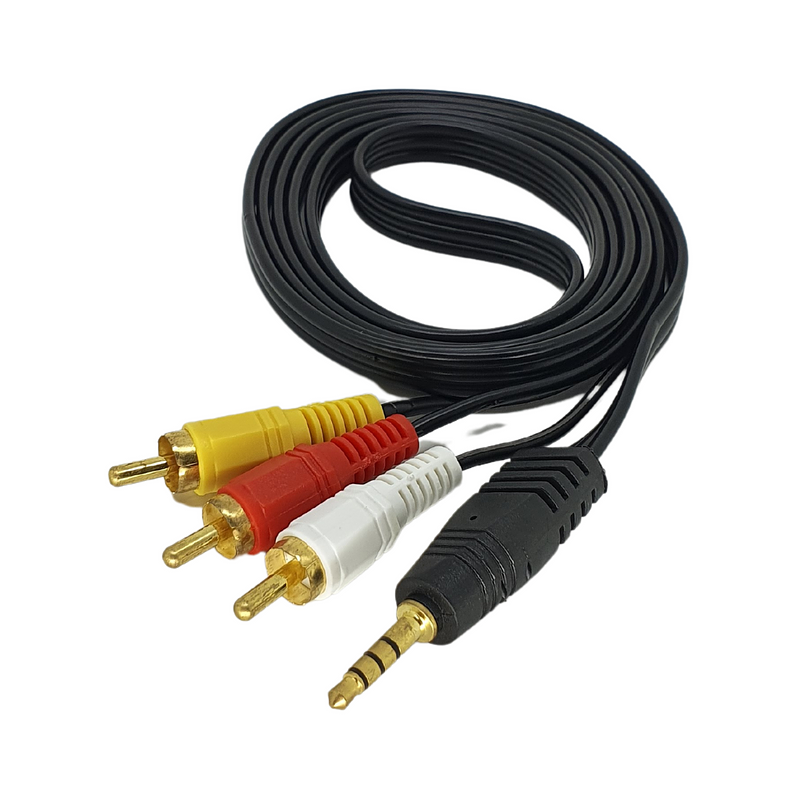 Cable De Audio Plug 3.5mm A 2 RCA 1,5 Metros