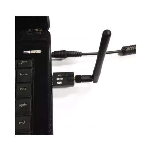Adaptador Wifi Usb 300mbps 802.Iin Antena 5dbi