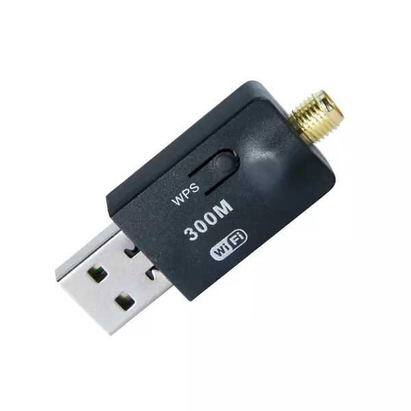 Adaptador Wifi Usb 300mbps 802.Iin Antena 5dbi