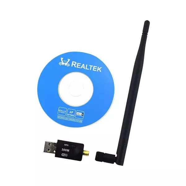 Adaptador Wifi Usb 300mbps 802.Iin Antena 5dbi