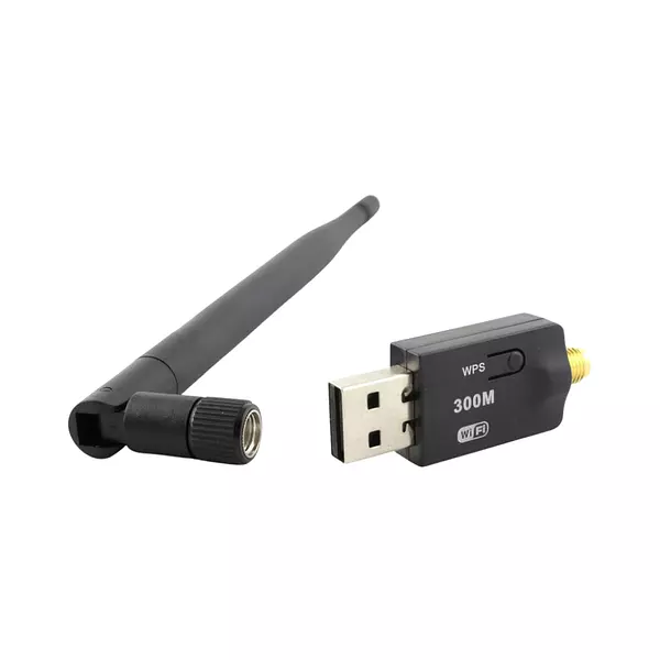 Adaptador Wifi Usb 300mbps 802.Iin Antena 5dbi