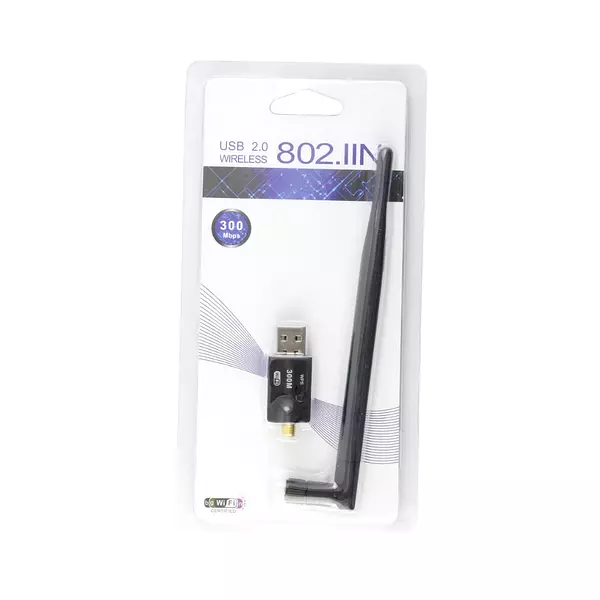 Adaptador Wifi Usb 300mbps 802.Iin Antena 5dbi