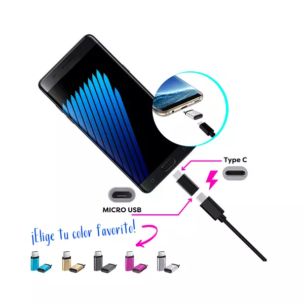 Conversor Type C A Micro Usb