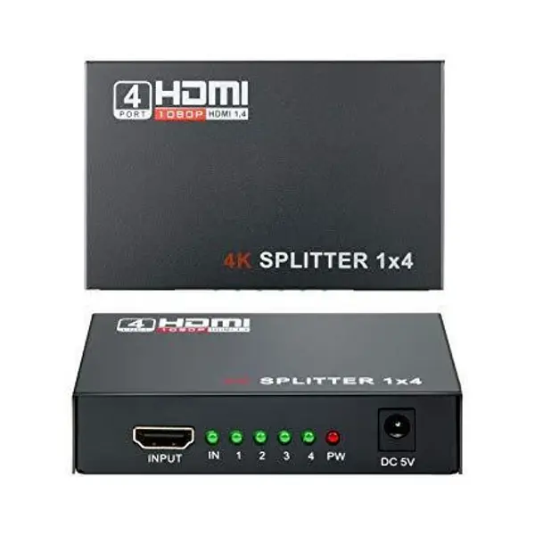 Splitter Hdmi 4 Ports 350 Mhz 3d Full Hd Exa
