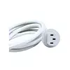 Cable Poder 3pin Pc Aio Ap Blanco 1,8 Mtrs